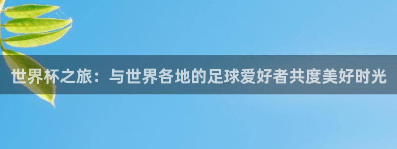 法国杯2026赛程表：世界杯之旅：与世界各地的足球爱好者共度美好时光